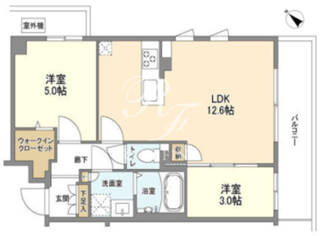ウェルスクエア中目黒2 202 間取り図
