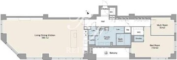 プレステージレジデンス白金台 101 間取り図