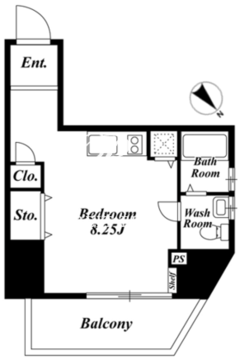 ベルファース東麻布 303 間取り図
