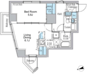 パークアクシス御徒町 404 間取り図