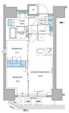 ルフォンプログレ田原町 905 間取り図