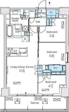 ロイヤルパークス赤羽ノース 926 間取り図