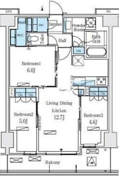 ロイヤルパークス赤羽ノース 455 間取り図