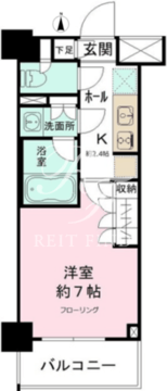 JP noie 亀戸 205 間取り図