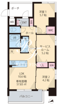 ルカナル門前仲町 501 間取り図