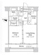 ファーストリアルタワー新宿 2306 間取り図