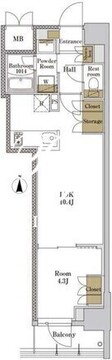 ＲＪＲプレシア大森北 702 間取り図