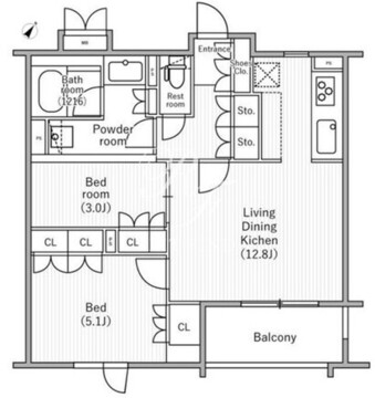 nido桜丘 104 間取り図