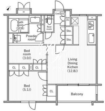 nido桜丘 204 間取り図