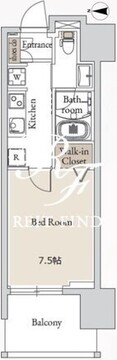 ブレス亀戸 609 間取り図