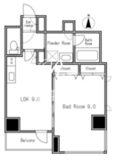 レヴァンテ浅草 1101 間取り図
