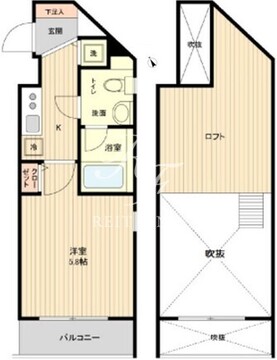 ザ・パーククロス市ヶ谷 501 間取り図