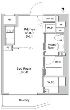 プライムアーバン三軒茶屋 306 間取り図