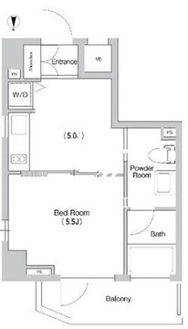 プライムアーバン三軒茶屋 505 間取り図