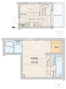 エスセナーリオ市谷薬王寺 101 間取り図