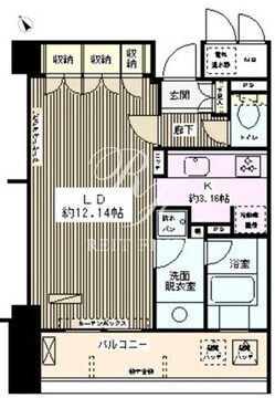 エル・セレーノ西早稲田 410 間取り図