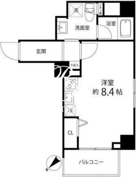 ハイリーフ上野 404 間取り図