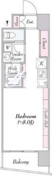 ヴァンテ・アン神楽坂 305 間取り図