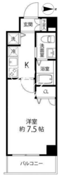蓮根レジデンス 312 間取り図