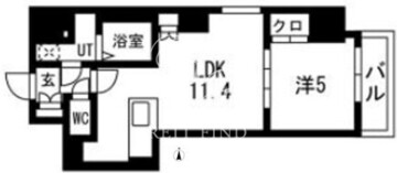 トラディス秋葉原 701 間取り図