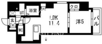 トラディス秋葉原 601 間取り図