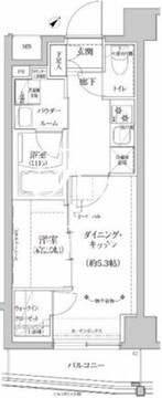 リルシア北赤羽 601 間取り図