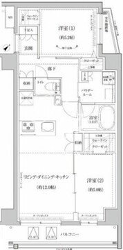 リルシア北赤羽 106 間取り図