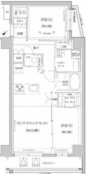 リルシア北赤羽 407 間取り図