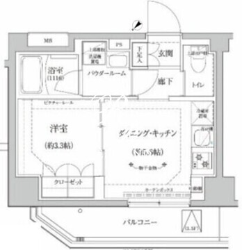 リルシア北赤羽 508 間取り図