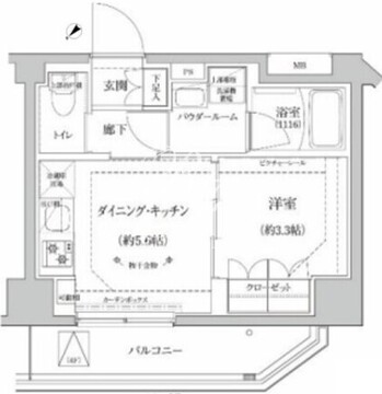 リルシア北赤羽 209 間取り図