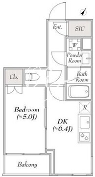 ルミーク雪谷 204 間取り図
