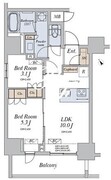 アリビス十条 601 間取り図