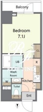 アリビス東京尾久 1203 間取り図