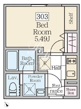 レーヴレジデンス三軒茶屋 303 間取り図