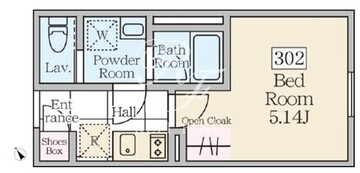 レーヴレジデンス三軒茶屋 302 間取り図