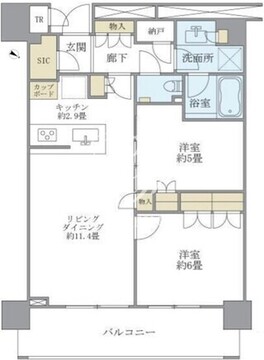 ブリリアザタワー東京八重洲アベニュー 2603 間取り図