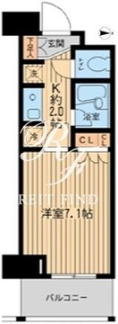 エコロジー東陽町プロセンチュリー 912 間取り図