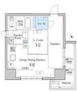 デュオフラッツ池尻大橋 1201 間取り図