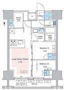 プレディアコート錦糸町スカイビュー 703 間取り図