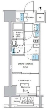 プレディアコート錦糸町スカイビュー 702 間取り図