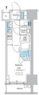 プレディアコート錦糸町スカイビュー 303 間取り図