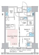 プレディアコート錦糸町スカイビュー 1203 間取り図