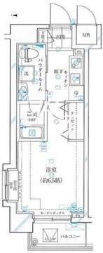 ガリシア浜松町 1003 間取り図