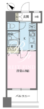 ドゥーエ新川 1103 間取り図
