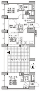 東雲キャナルコートCODAN 14-513 間取り図