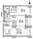 東雲キャナルコートCODAN 14-705 間取り図