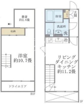 アレーロ新中野2 102 間取り図