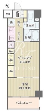 ＩＢＩＳ市ヶ谷 106 間取り図