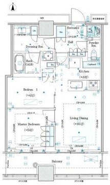 WORLD TOWER RESIDENCE 1811 間取り図