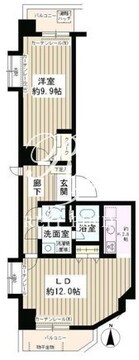 エスタシオン西新宿 704 間取り図
